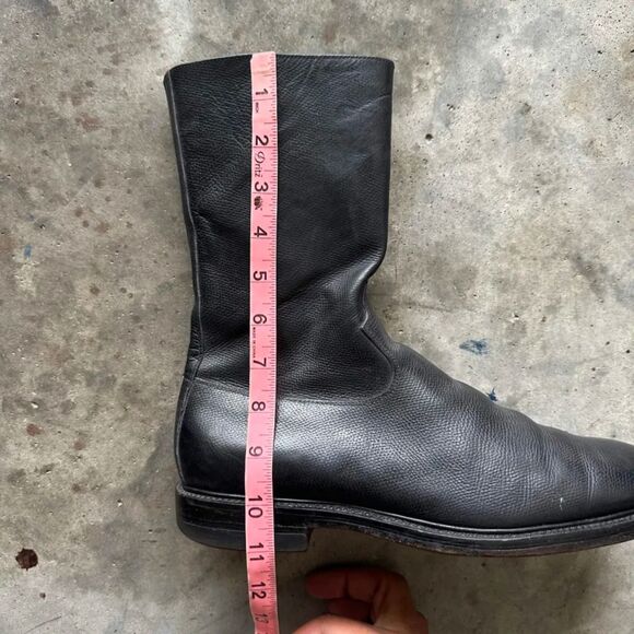 Vintage LeeKee Kowloon Pebbled Leather Boots Size 10-10.5M main image 7